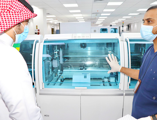 Bisha: First Phase of Automated Lab Project Launched at King Abdullah Hospital