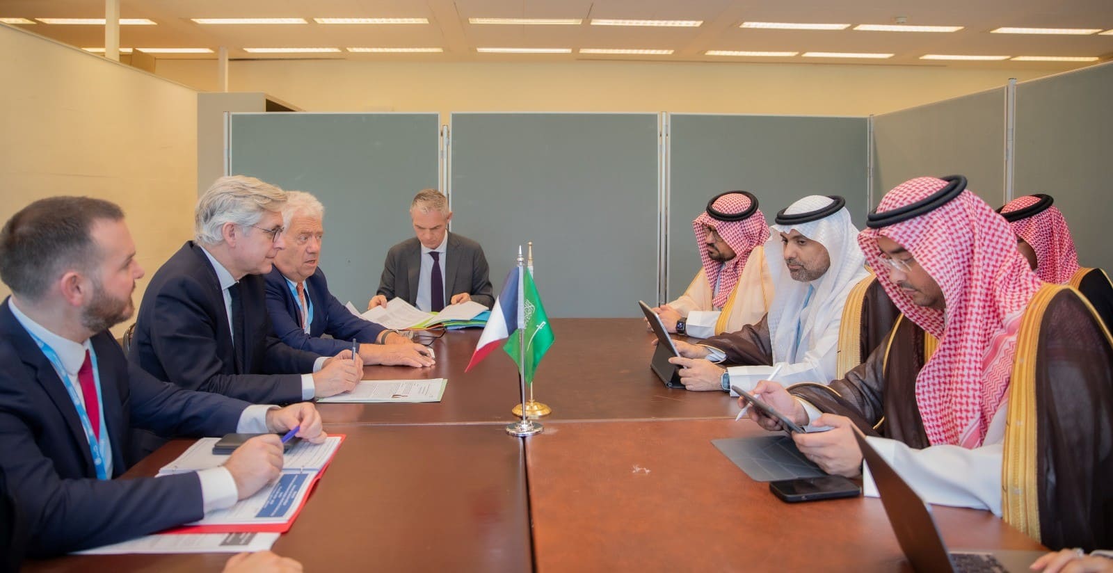Saudi Minister of Health Meets with his French Counterpart in Geneva