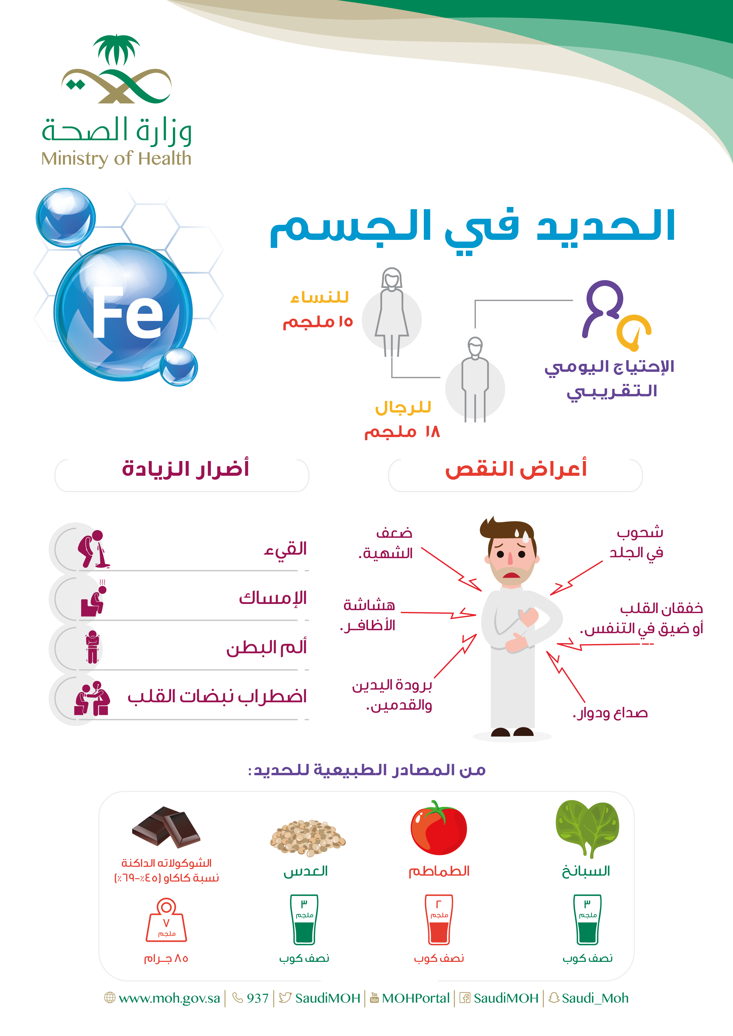 السعرات الحرارية الصحة حسب وزارة جدول السعرات