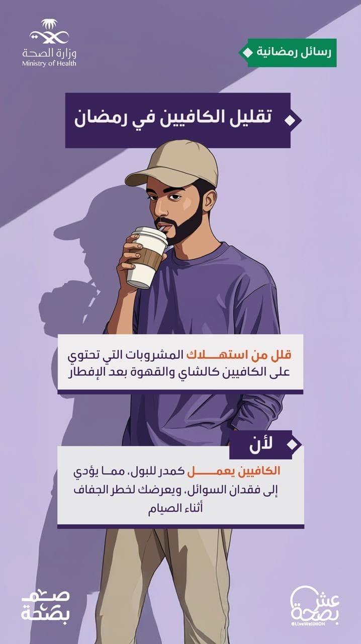 Sources of caffeine: