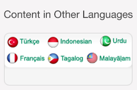 Content in Other Languages